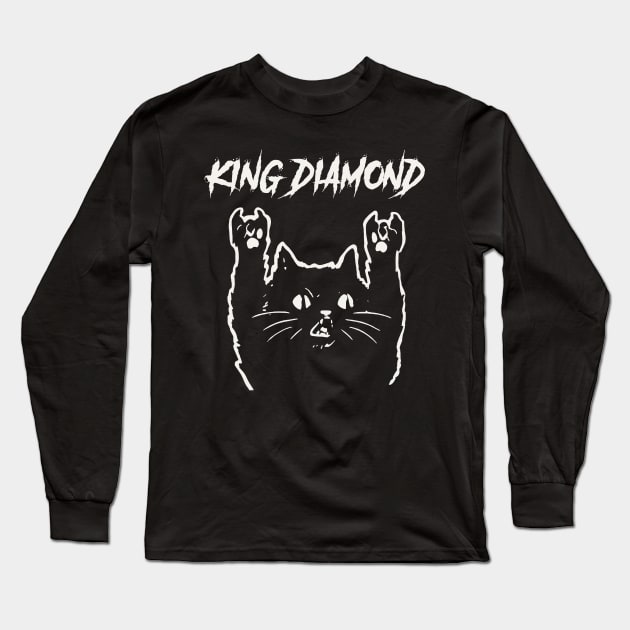 king diamond metal cat Long Sleeve T-Shirt by bubur ayam